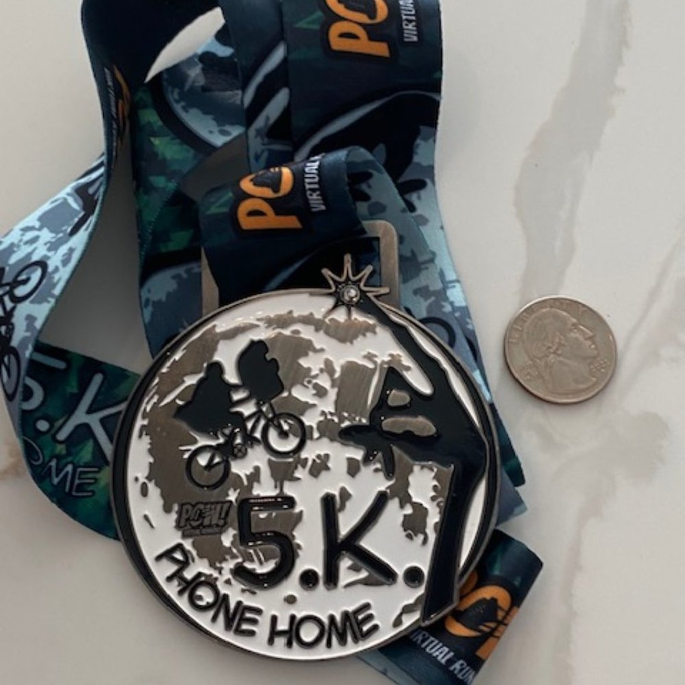 POW Virtual running medal - Phone Home 5K